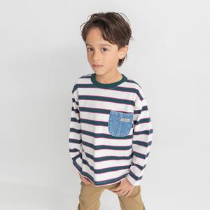 Футболка с длинным рукавом с карманом из джинсовой ткани Branshes, цвет Green