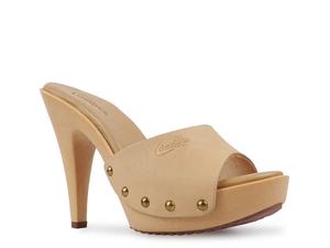 Сандалии Candie's Viviana OMG Platform Sandal, Natural Beige Leather