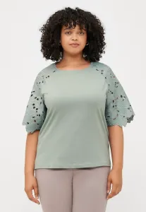 Футболка с принтом carlina o на воротнике Only Carmakoma, Chinois Green