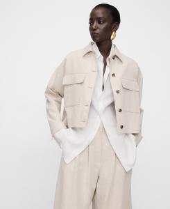 Короткая рубашка-накидка (с передним карманом)