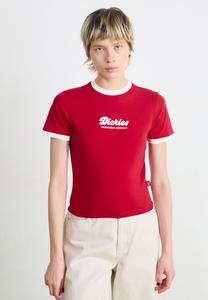 Футболка с принтом LEWISTOWN RINGER TEE  Dickies, красный