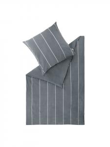 Зимнее постельное белье фланель антрацитового цвета ESPRIT, 135x200 см (80x80 см)