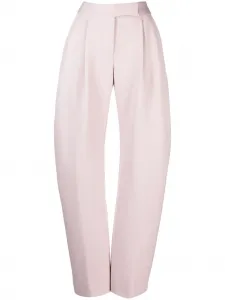 Широкие брюки строгого кроя The Attico, розовый