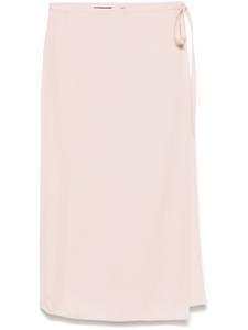 Юбка-миди с запахом Theory, розовый