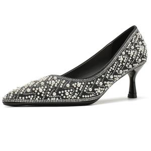 GOSO Стройные каблуки на высоком каблуке женские черные, цвет Black