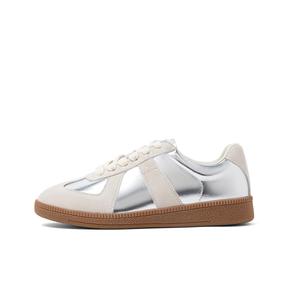 Кеды, скейтборд обувь женская низкая Comely, серебряный/серый