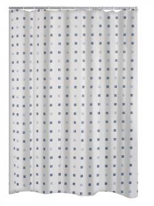 Занавеска для душа RIDDER, цвет duschvorhang textil domino blau 180x200 cm