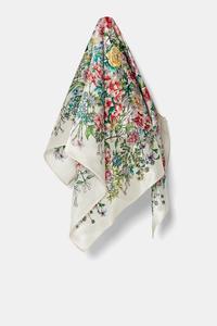 Шелковый шарф Answear.Lab, белый