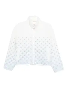 Куртка из флиса с вышитым логотипом Casablanca, белый