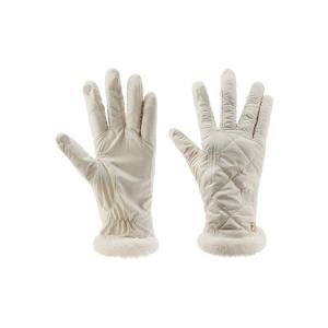 Перчатки женские из полиэстера ELLE, pearl бежевый