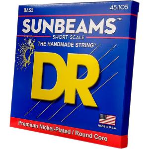 Струны DR Sunbeams SNMR-45, 4-струнные басовые струны средней короткой мензуры DR Strings