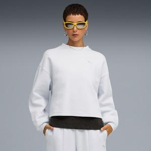 Женская свободная толстовка с круглым вырезом Puma Wardrobe Essentials, серый