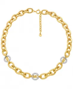 Цепочка-Логотип с кубическим цирконием Michael Kors, gold