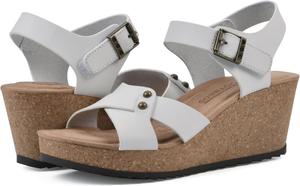 Сандалии White Mountain Prezo, цвет White/Leather