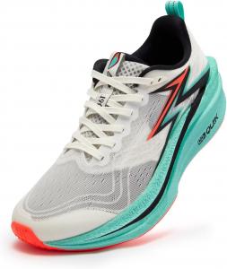 Беговые кроссовки 361 Flame 4 Mix для мужчин с широкой стопой, легкие, дышащие, с амортизацией и карбоновой пластиной, для профессиональных забегов, тренировок на марафон, кроссовки для профессиональных мужчин 361°, 672512204-1 4 Mix Aurora