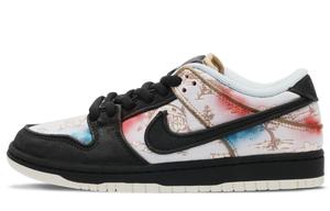 Nike Кроссовки для скейтбординга Dunk SB Cushioning, износостойкие, низкие, унисекс, белые, черные