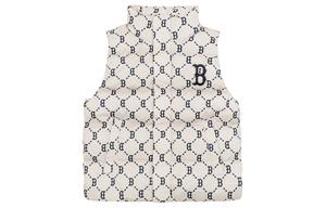 Пуховик унисекс MLB, Светло-бежевый