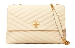TORY BURCH Сумка через плечо Kira Sheepskin, женская сумка Tubas cream white