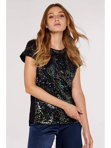 Apricot Футболка с пайетками черного цвета