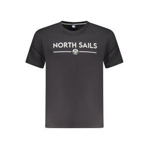 Черная хлопковая мужская футболка North Sails