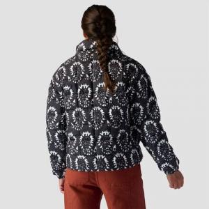 Стеганый пуховик с принтом — женский Stoic, цвет Midnight Navy Nordic Print