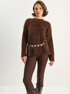 Bianco Lucci Свитер в коричневом цвете