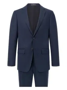 Костюм из эластичной шерсти с принцем Уэльским Boggi Milano, синий