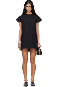 Мини-Платье из поплина Sacai, черный