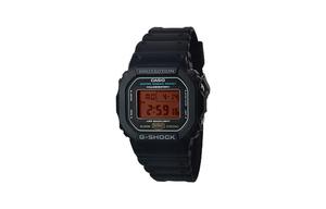 CASIO Кварцевые часы унисекс с черным циферблатом на ремешке из смолы