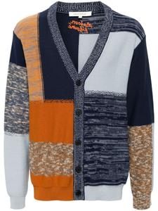 Кардиган с V-образным вырезом Maison Kitsuné, синий