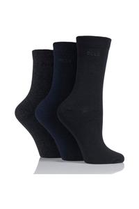 3 пары однотонных, полосатых и узорчатых хлопчатобумажных носков со связанными пальцами ELLE, мультиколор