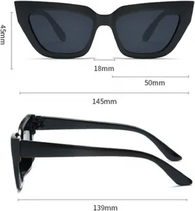 Модные винтажные солнцезащитные очки для женщин и мужчин, дизайнерские ретро-очки прямоугольной формы, популярные черные очки для женщин и мужчин Melrose, Black Tea