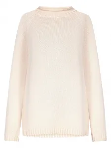 Свитер в рубчик с рукавами реглан Loulou De Saison, бежевый