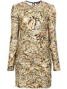 Платье мини с принтом Just Cavalli, желтый