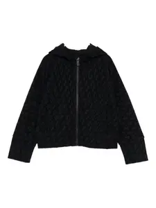 Худи с монограммой Emporio Armani Kids, черный