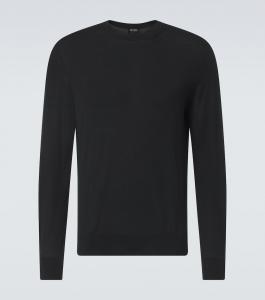 Шерстяной свитер Zegna, Black Solid