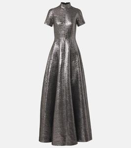 Жаккардовое платье Малинда Emilia Wickstead, серебряный