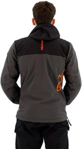 Толстовка Alpinestars Sherpa, Black/Tar Gray/Red Fluo