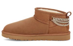 CLASSIC ULTRA MINI Зимние ботинки женские каштановые многоцветные Ugg