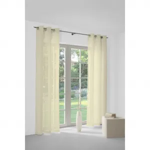 Штора Sunday с люверсами, 1 шт. Wirth, кремовый