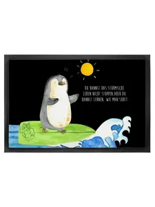 Коврик для ног Mr. & Mrs. Panda, черный