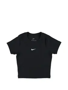 Футболка с логотипом Nike Kids, черный