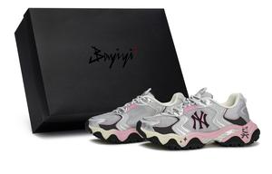 MLB Нью-Йорк Янкиз Chunky кроссовки унисекс Low top черный серый серебристый розовый