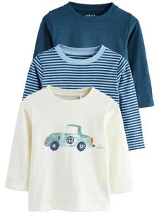 Рубашка Next, Light Blue/Dark Blue/Natural White