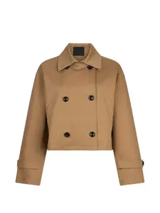 Укороченный двубортный жакет Liu Jo, коричневый