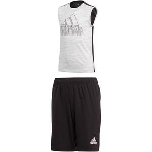 Adidas Повседневная спортивная одежда бело-черная для подростков