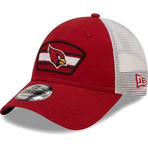 Мужская кепка New Era Cardinal/белая с нашивкой-логотипом Arizona Cardinals Trucker 9FORTY Snapback