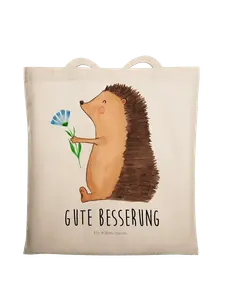 Сумка для переноски Mr & Mrs Panda Igel Blumen, кремовый