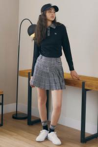 Плиссированная юбка в клетку «Глен Чек» Rienda, цвет Pattern Blk5