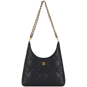 ELLE Кожаная сумка через плечо Regular для женщин Burgundy/Black/Skin